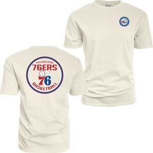 Blue 84 Nba Unisex-Adult Nba  T-Shirt Ringspun Frontback Ivory 2 Sided